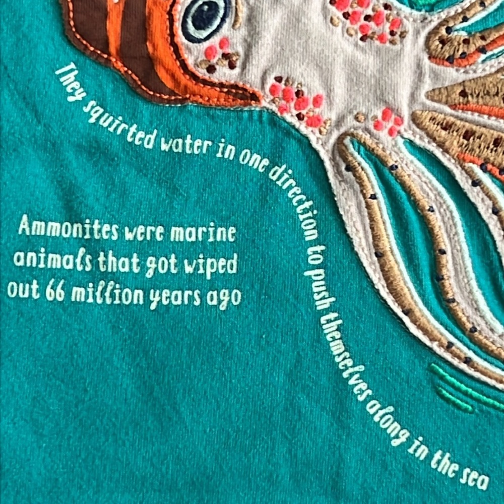 BODEN Animal Facts T-shirt - Persian Green Ammonite - Picture 2 of 6